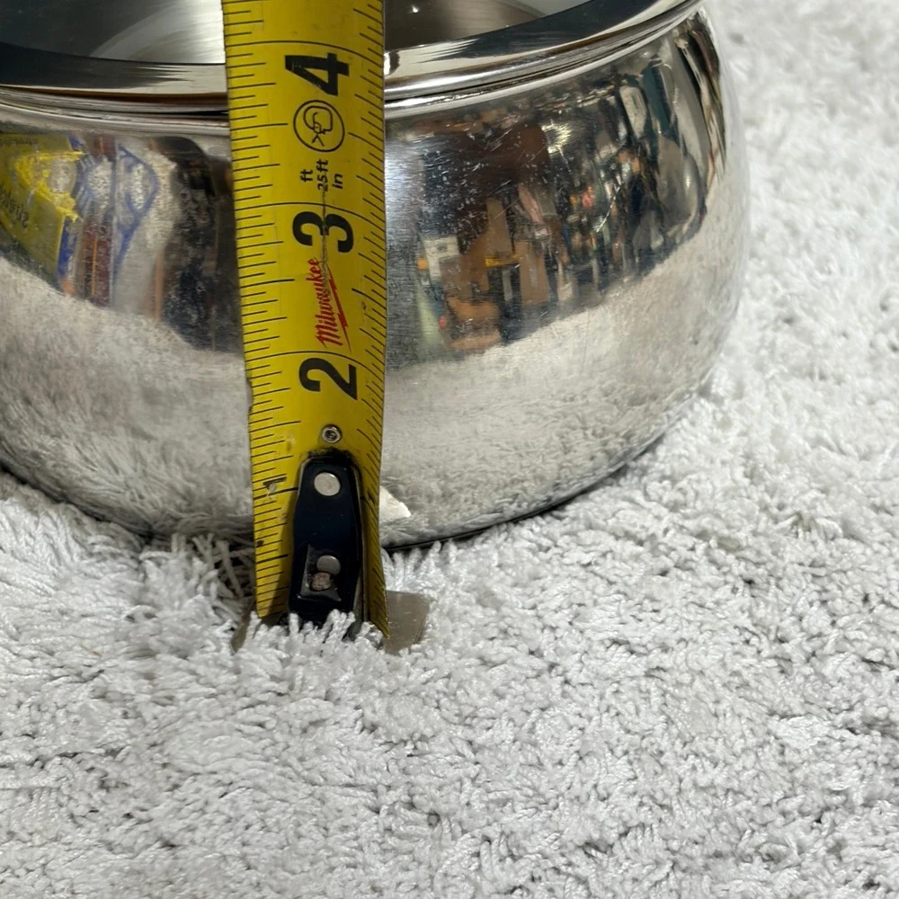 Biltmore For Your Home Stainless Steel 1.5 Qt Saucepan Vented Glass Lid 5.5in